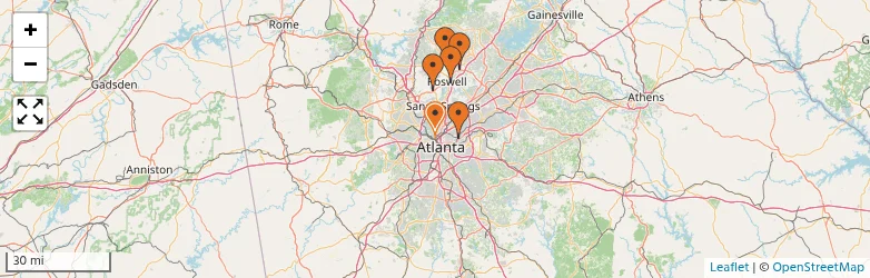 Related schools map