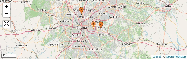 Related schools map