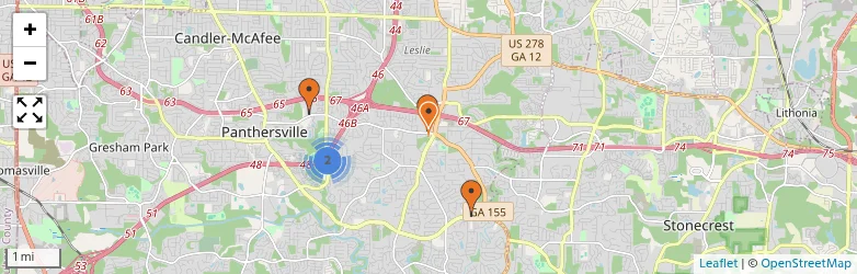 Related schools map