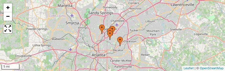 Related schools map