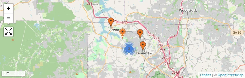 Related schools map