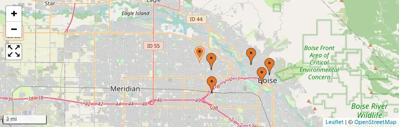 Related schools map