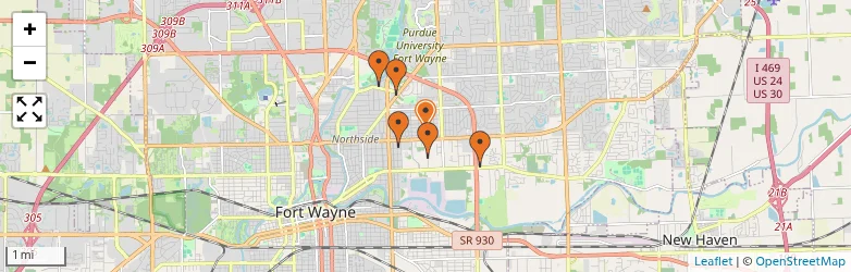 Related schools map