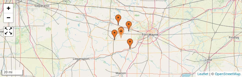 Related schools map