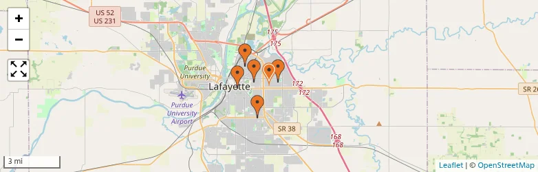Related schools map