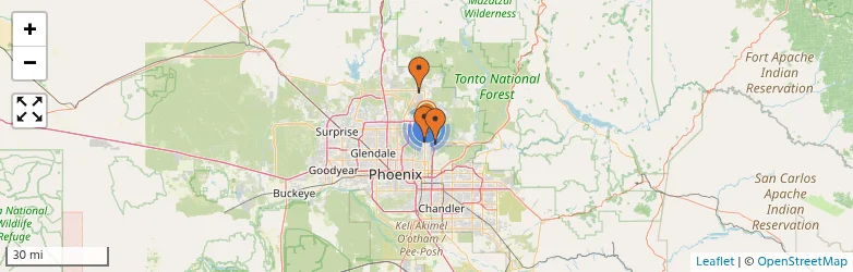 Related schools map