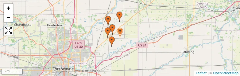 Related schools map