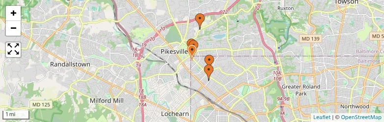 Related schools map
