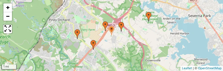 Related schools map