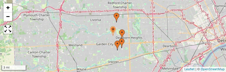 Related schools map