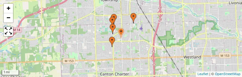 Related schools map