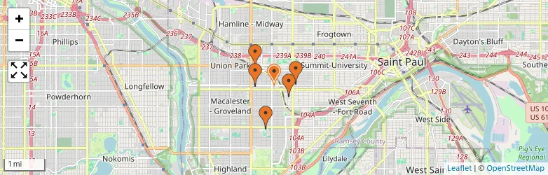 Related schools map