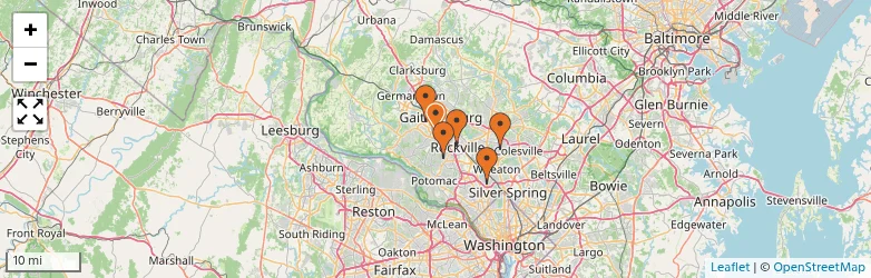 Related schools map