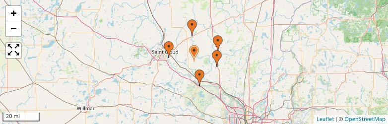 Related schools map