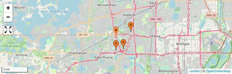 Related schools map
