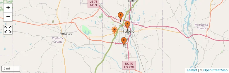 Related schools map