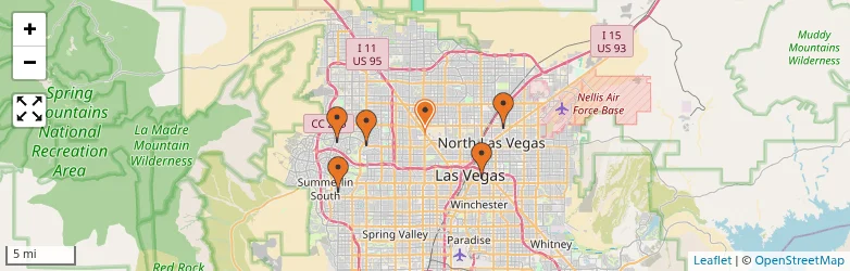 Related schools map