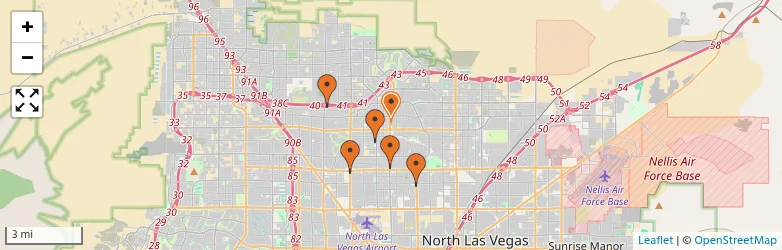 Related schools map