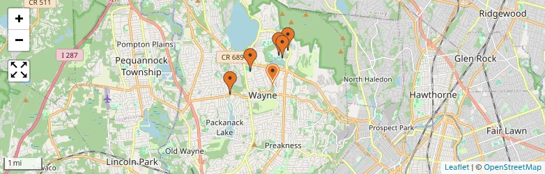 Related schools map