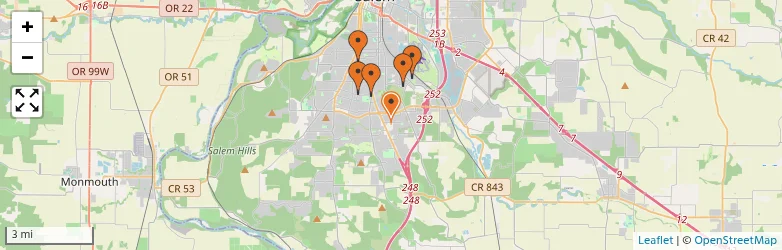 Related schools map