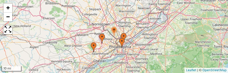 Related schools map