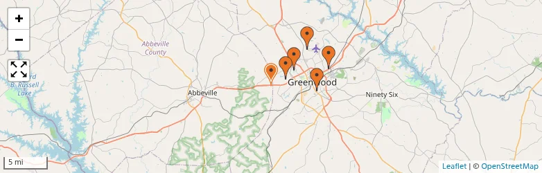 Related schools map