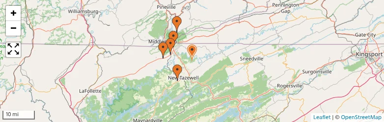Related schools map