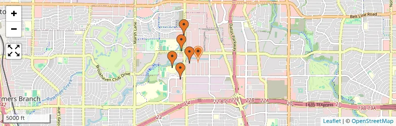 Related schools map