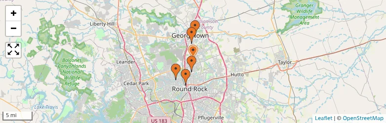Related schools map