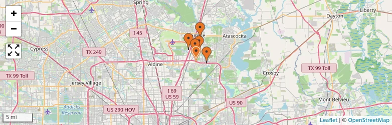 Related schools map