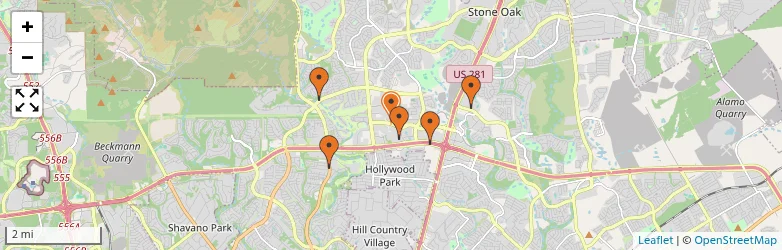 Related schools map