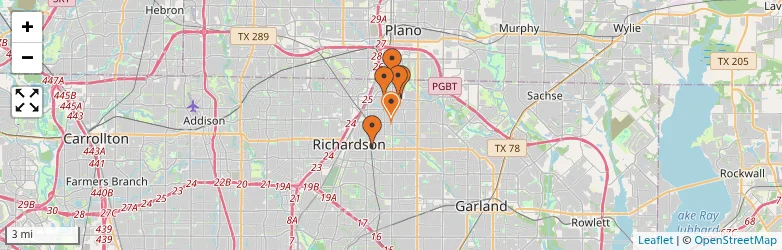 Related schools map