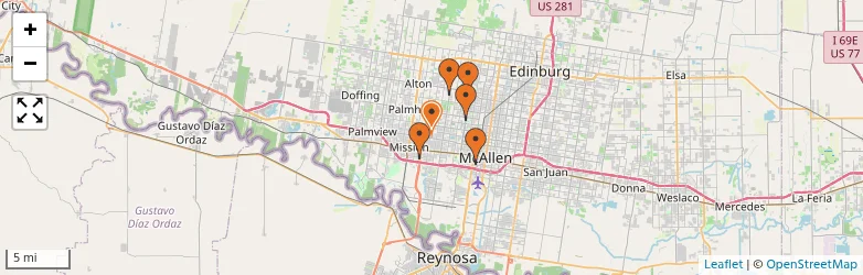 Related schools map