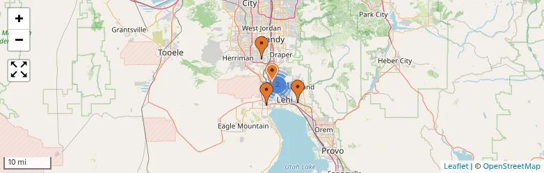 Related schools map