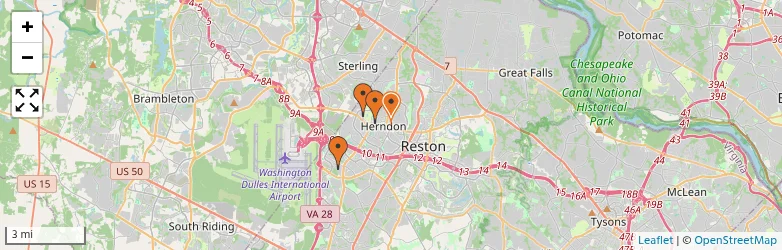 Related schools map