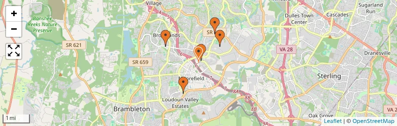 Related schools map
