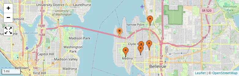 Related schools map