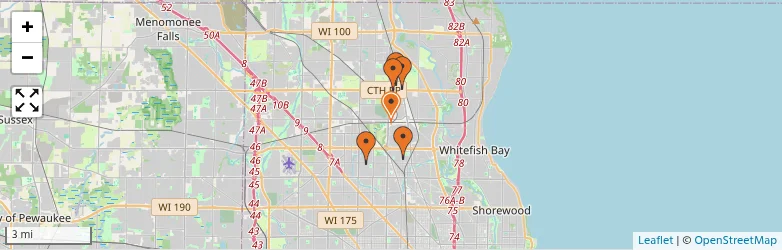 Related schools map
