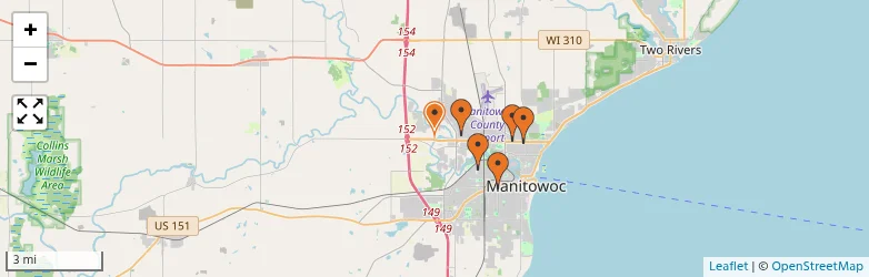 Related schools map