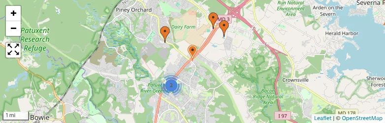 Related schools map