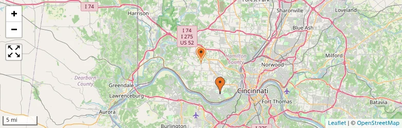 Related schools map