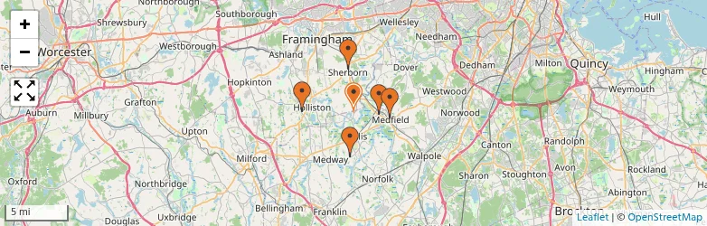 Related schools map