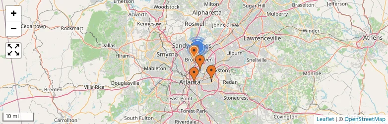 Related schools map