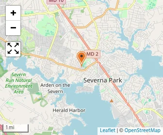 Map of Sheppard Pratt School - Severn Middle School