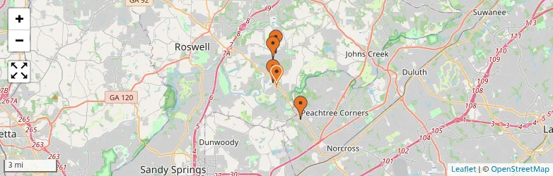 Related schools map