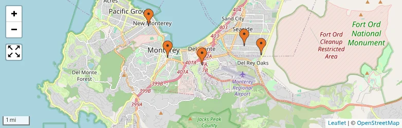 Related schools map