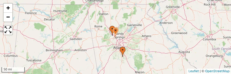 Related schools map