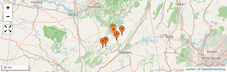 Related schools map