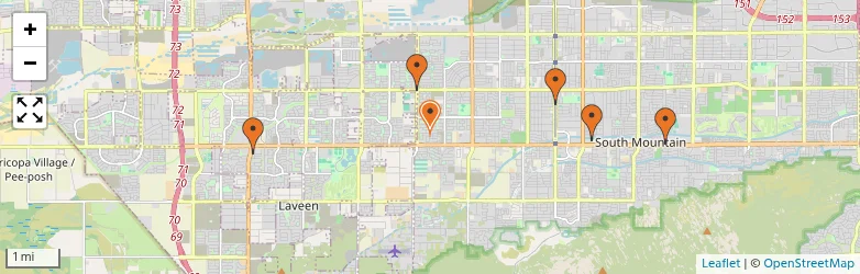 Related schools map