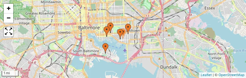 Related schools map